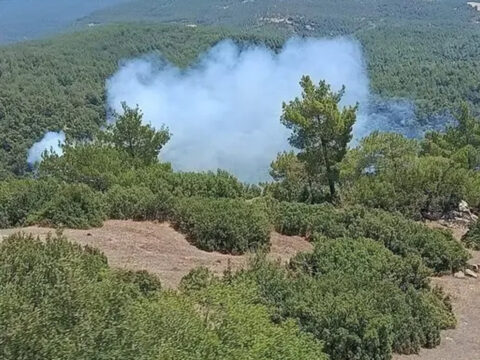 Cinedeki yangin itfaiye ekibin yogun calismasi neticesinde sonduruldu GKgl732m